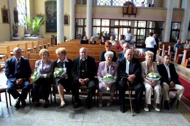 50-60 évvel ezelőtt házasságot kötött párok ünnepsége