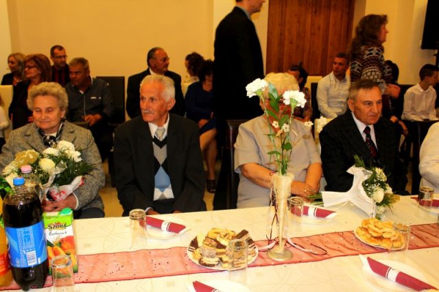 50-60 évvel ezelőtt házasságot kötött párok ünnepsége