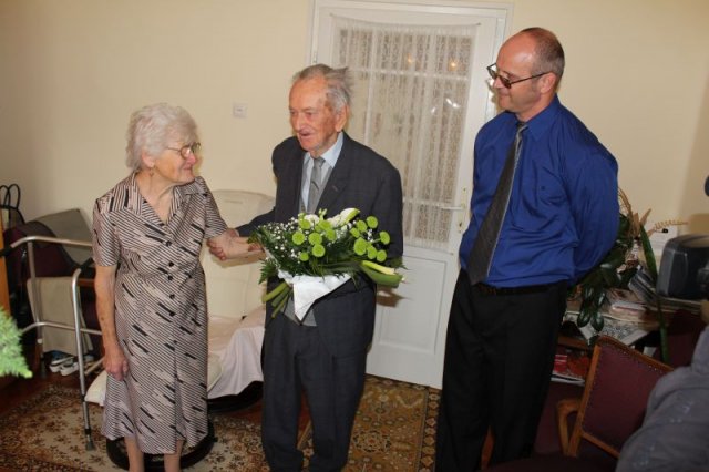 Kiss Bertalan nyugalmazott pedagógus köszöntése